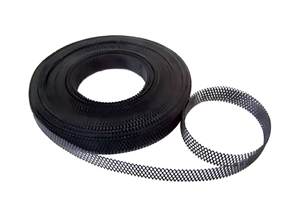 A roll of black MMO cathodic protection anode mesh