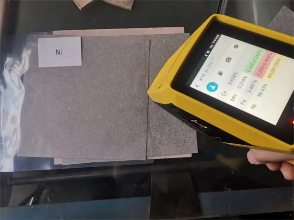 PMI tested nickel fiber felt finished product